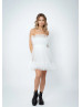 Strapless Tulle Sweet Mini Party Dress